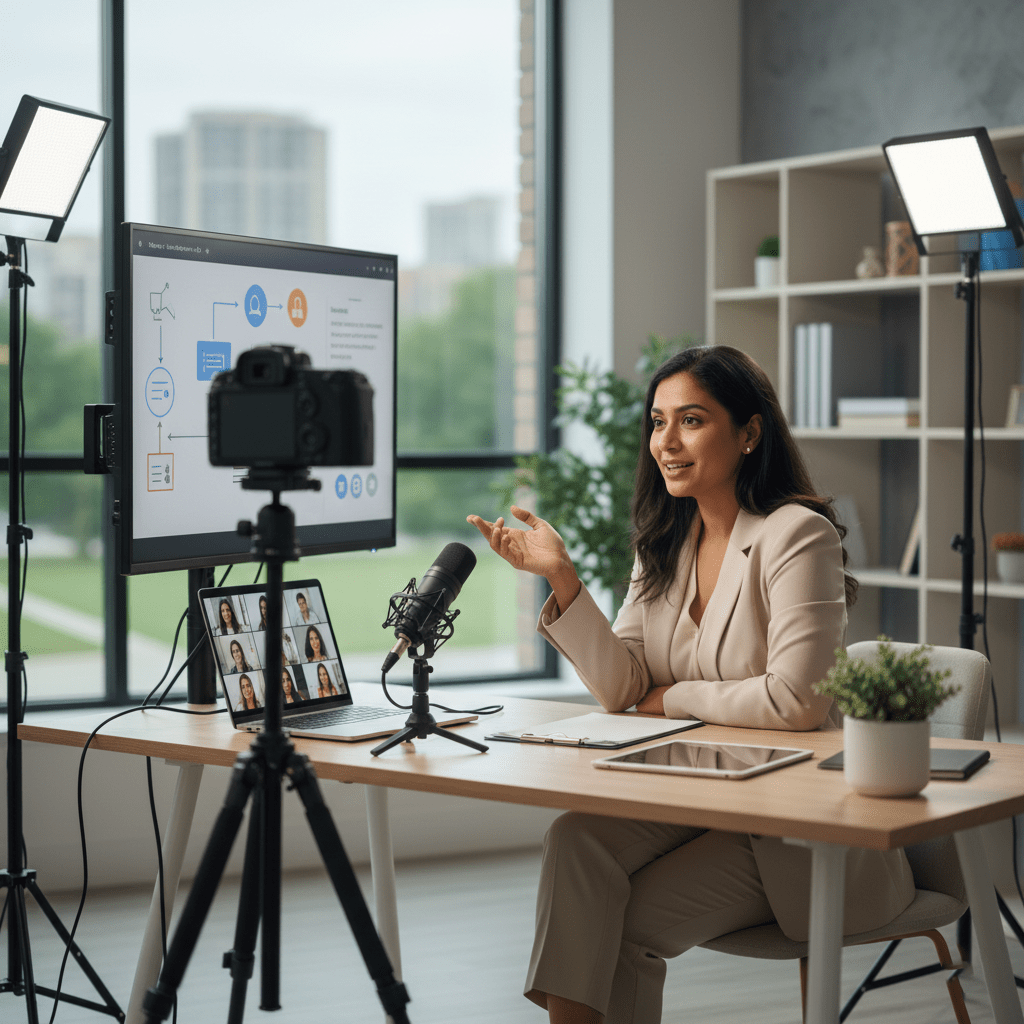 online teaching scene